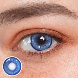 Amaretto Blue Prescription Colored Contact Lenses