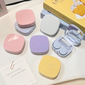 Like Fish Solid Color Portable Colored Contact Lens Case