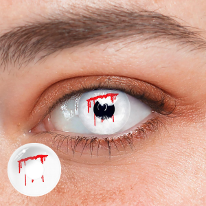 Halloween Trauma White slit Colored Contact Lenses