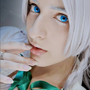 Halloween Blueout Prescription Colored Contact Lenses