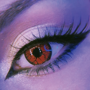 Cosplay Crack Red Colored Contact Lenses
