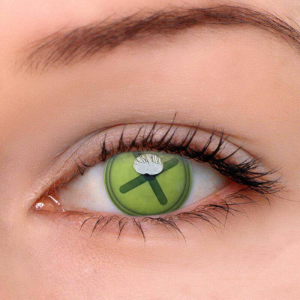 Halloween ButtonEyeGreen Colored Contact Lenses