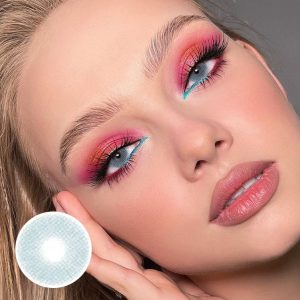 Matte Blue Colored Contact Lenses