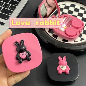 Love Bunny Colored Contact Lens Case