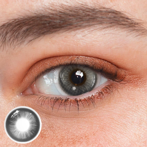 Americano Gray Prescription Colored Contact Lenses - 0.00 / Plano