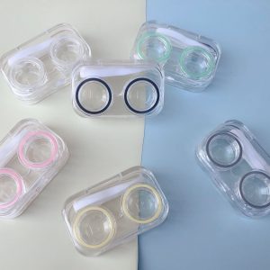 Simple Colored Contact Lens Case