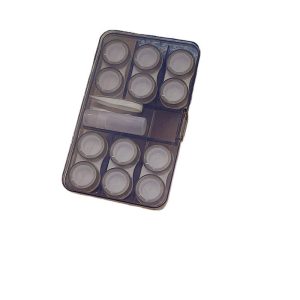 6 Pairs Colored Contact Lens Case - Gray