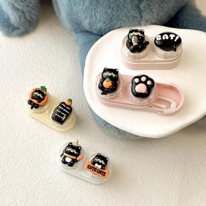 Drawing Cartoon Bear Colored Contact Lens Case