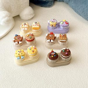 Cute Cartoon Colored Contact Lens Case